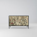 HERBAL GRACE 2-Door Sideboard in Black Finish