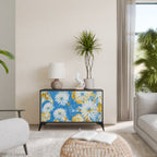 DAISY LUXE 2-Door Sideboard in Black Finish