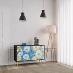DAISY LUXE 2-Door Sideboard in Black Finish