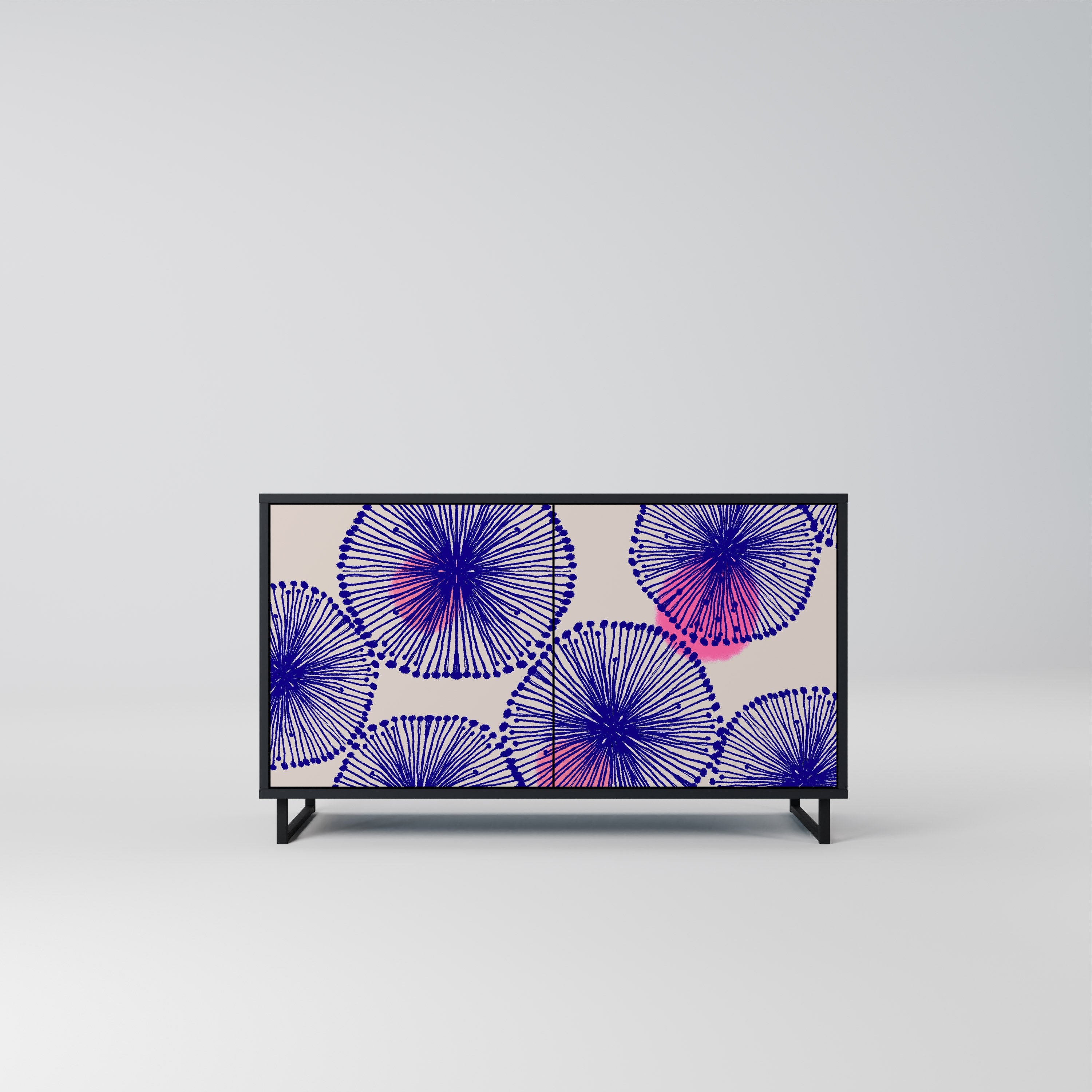 MAGIC NATURE Sideboard mit 2 Türen in Schwarz