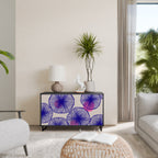 MAGIC NATURE 2-Door Sideboard in Black Finish