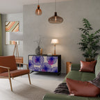 MAGIC NATURE 2-Door Sideboard in Black Finish