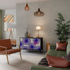 MAGIC NATURE 2-Door Sideboard in Black Finish