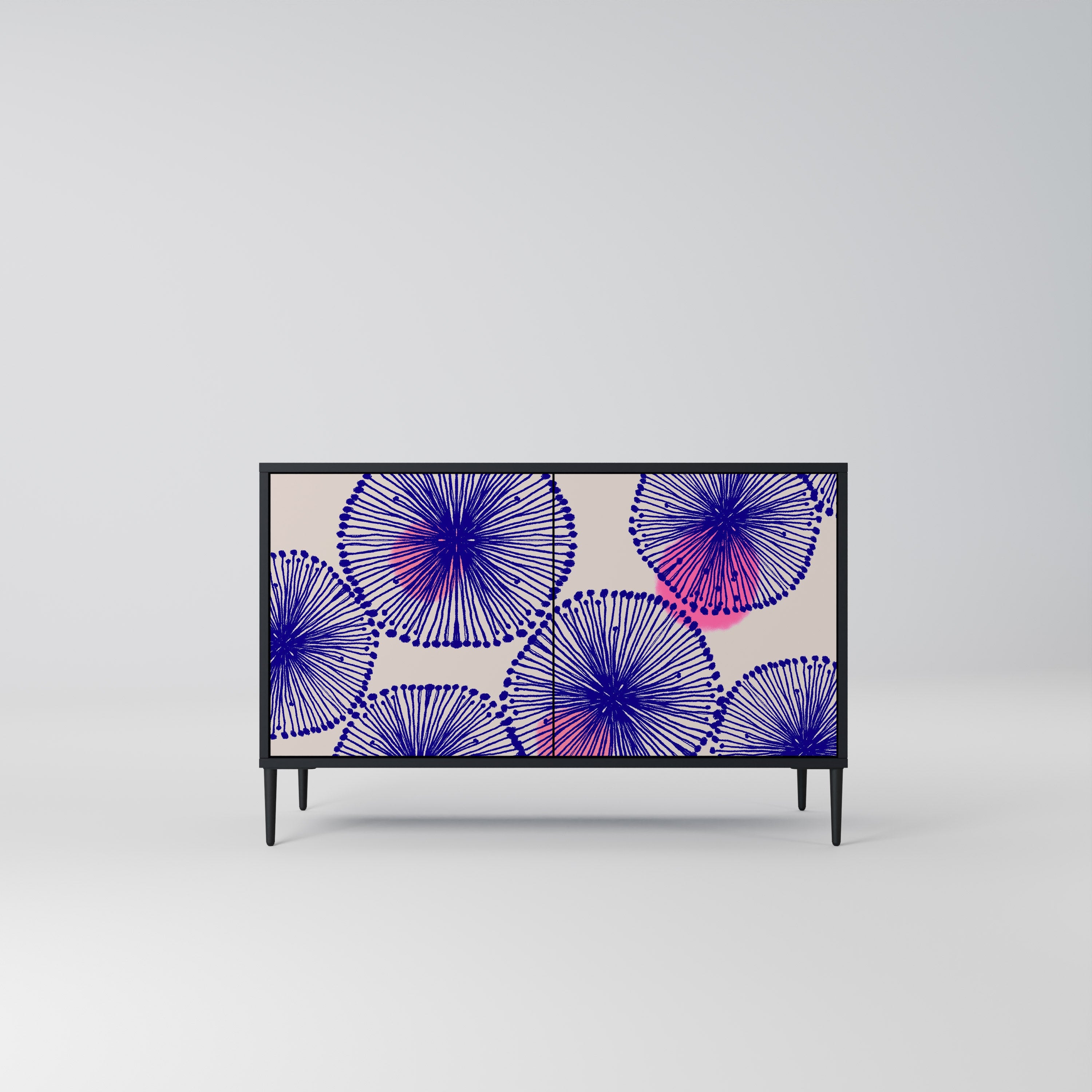 MAGIC NATURE Sideboard mit 2 Türen in Schwarz