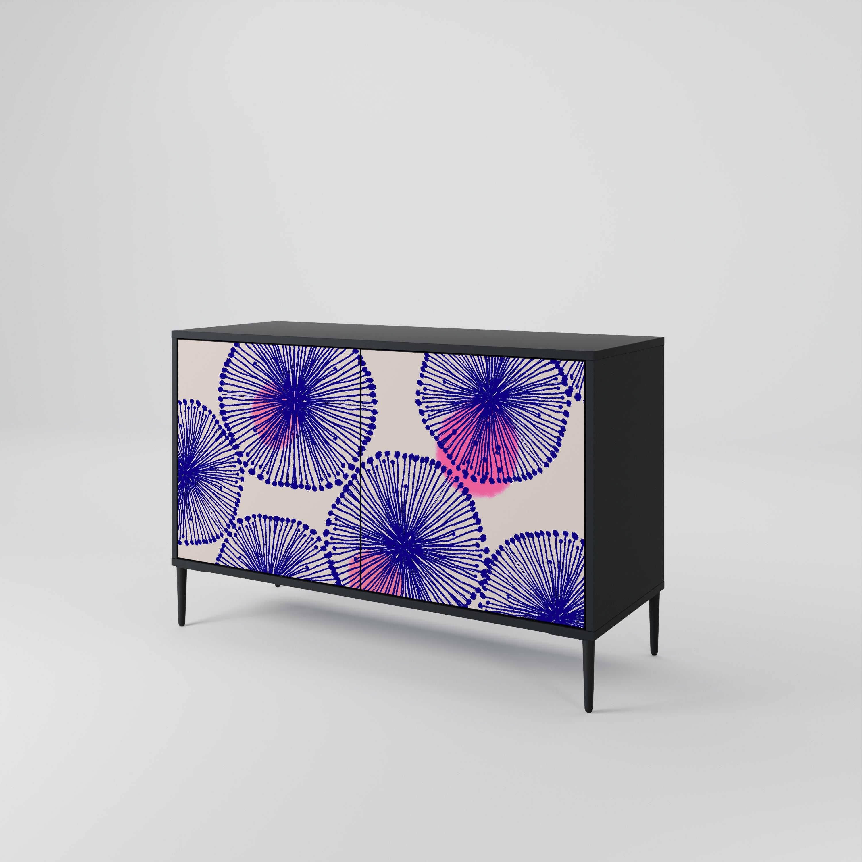 MAGIC NATURE Sideboard mit 2 Türen in Schwarz
