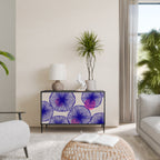 MAGIC NATURE 2-Door Sideboard in Black Finish