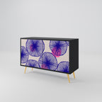 MAGIC NATURE 2-Door Sideboard in Black Finish