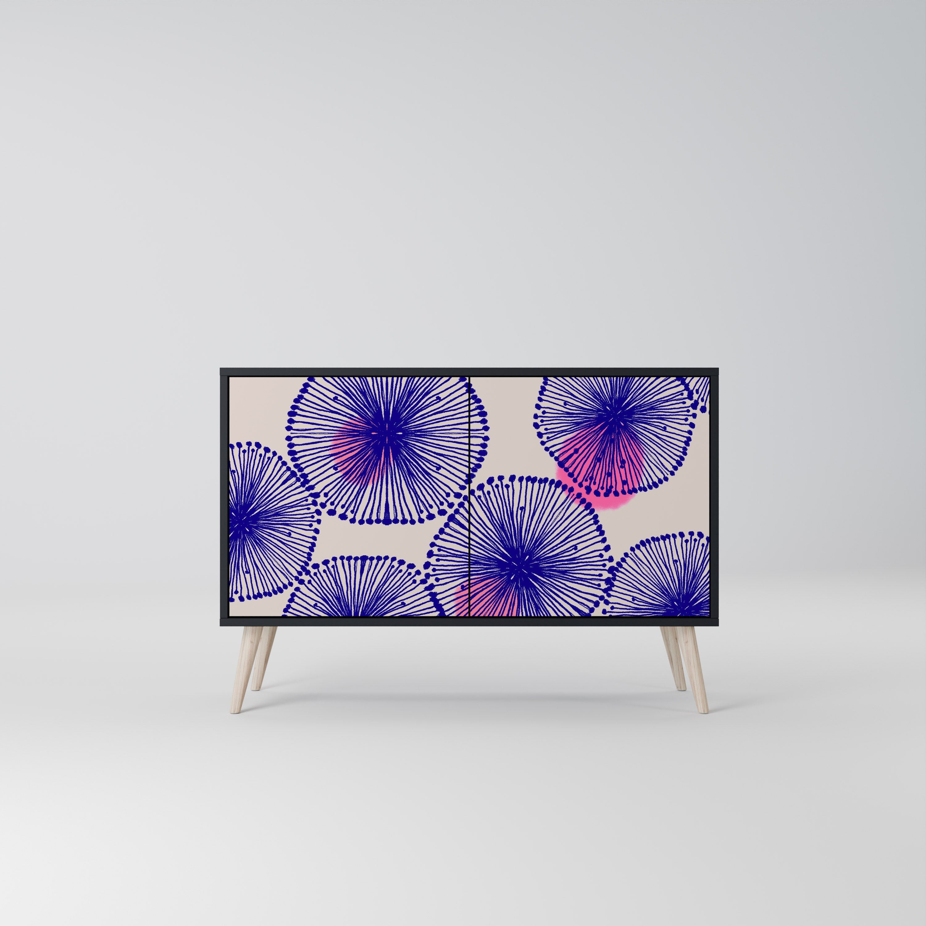 MAGIC NATURE Sideboard mit 2 Türen in Schwarz