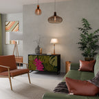 TROPICAL BEAUTY Sideboard mit 2 Türen in Schwarz