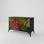 TROPICAL BEAUTY Sideboard mit 2 Türen in Schwarz