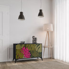 TROPICAL BEAUTY Sideboard mit 2 Türen in Schwarz