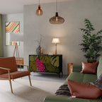 TROPICAL BEAUTY Sideboard mit 2 Türen in Schwarz