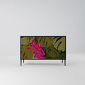 TROPICAL BEAUTY Sideboard mit 2 Türen in Schwarz