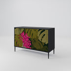 TROPICAL BEAUTY Sideboard mit 2 Türen in Schwarz