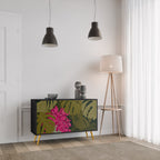 TROPICAL BEAUTY Sideboard mit 2 Türen in Schwarz