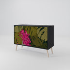 TROPICAL BEAUTY Sideboard mit 2 Türen in Schwarz