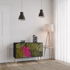 TROPICAL BEAUTY Sideboard mit 2 Türen in Schwarz