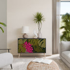 TROPICAL BEAUTY Sideboard mit 2 Türen in Schwarz