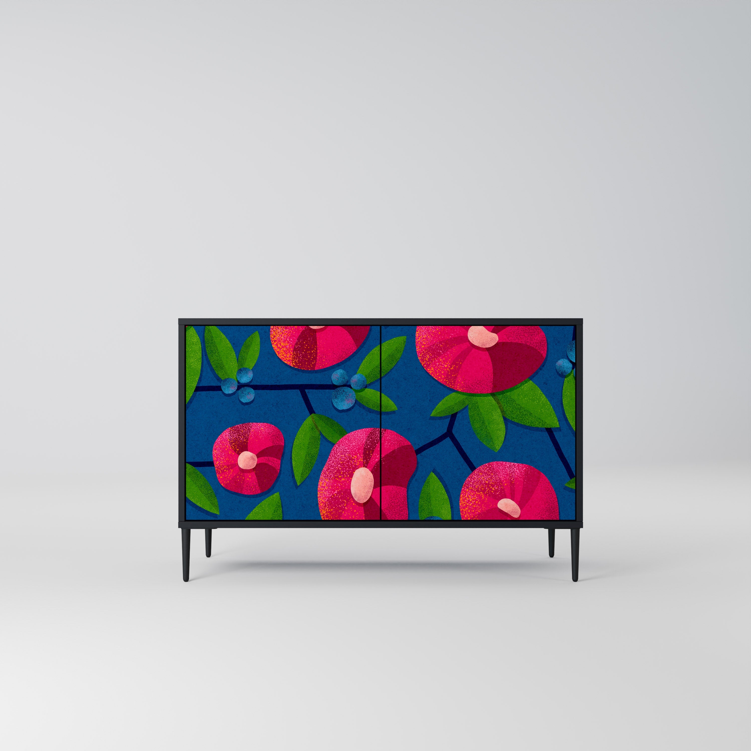 SPRING THOUGHTS Sideboard mit 2 Türen in Schwarz