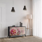 PEONY WHISPER 2-Door Sideboard in Black Finish