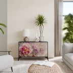 PEONY WHISPER 2-Door Sideboard in Black Finish