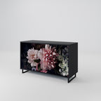 PURE BLOSSOM Sideboard mit 2 Türen in Schwarz