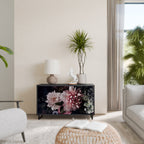 PURE BLOSSOM Sideboard mit 2 Türen in Schwarz