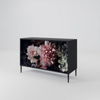 PURE BLOSSOM Sideboard mit 2 Türen in Schwarz