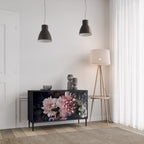 PURE BLOSSOM Sideboard mit 2 Türen in Schwarz