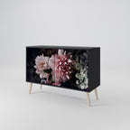 PURE BLOSSOM Sideboard mit 2 Türen in Schwarz
