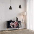 PURE BLOSSOM Sideboard mit 2 Türen in Schwarz