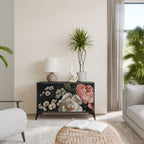 LUSH ELEGANCE 2-Door Sideboard in Black Finish