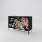 LUSH ELEGANCE 2-Door Sideboard in Black Finish