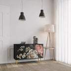 LUSH ELEGANCE 2-Door Sideboard in Black Finish