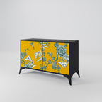 YELLOW CHINOISERIE Sideboard mit 2 Türen in Schwarz