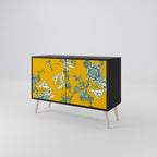 YELLOW CHINOISERIE Sideboard mit 2 Türen in Schwarz