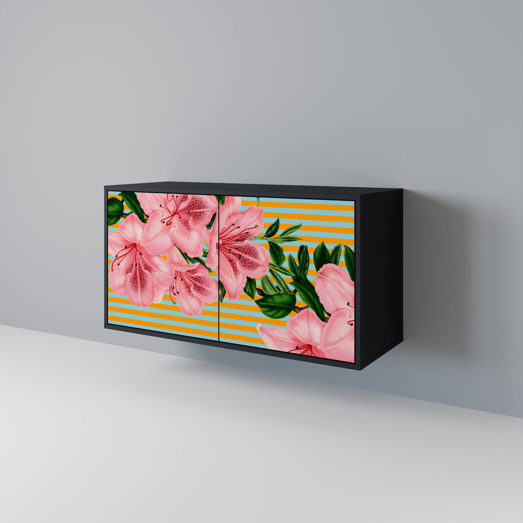 FRAGILE BEAUTY Sideboard mit 2 Türen in Schwarz