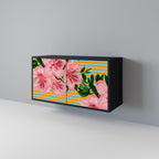 FRAGILE BEAUTY Sideboard mit 2 Türen in Schwarz