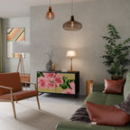 FRAGILE BEAUTY Sideboard mit 2 Türen in Schwarz