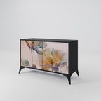 SOFTEN POPPY Sideboard mit 2 Türen in Schwarz