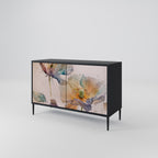 SOFTEN POPPY Sideboard mit 2 Türen in Schwarz