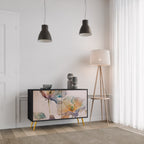 SOFTEN POPPY Sideboard mit 2 Türen in Schwarz