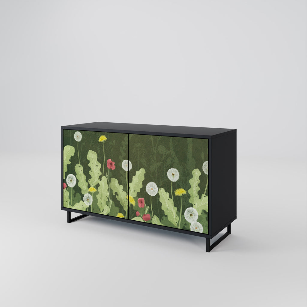 DANDELION AMUSE 2-Door Sideboard in Black Finish