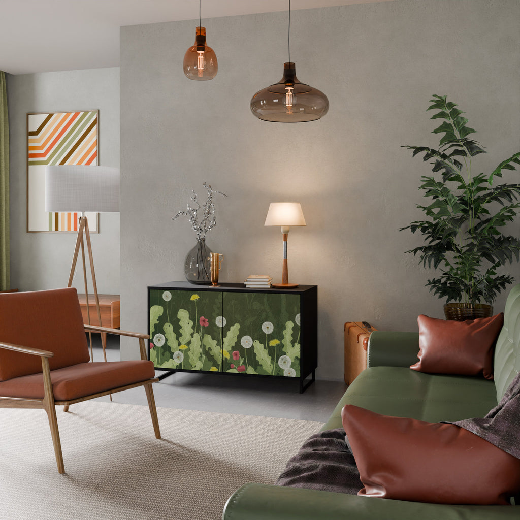 DANDELION AMUSE 2-Door Sideboard in Black Finish