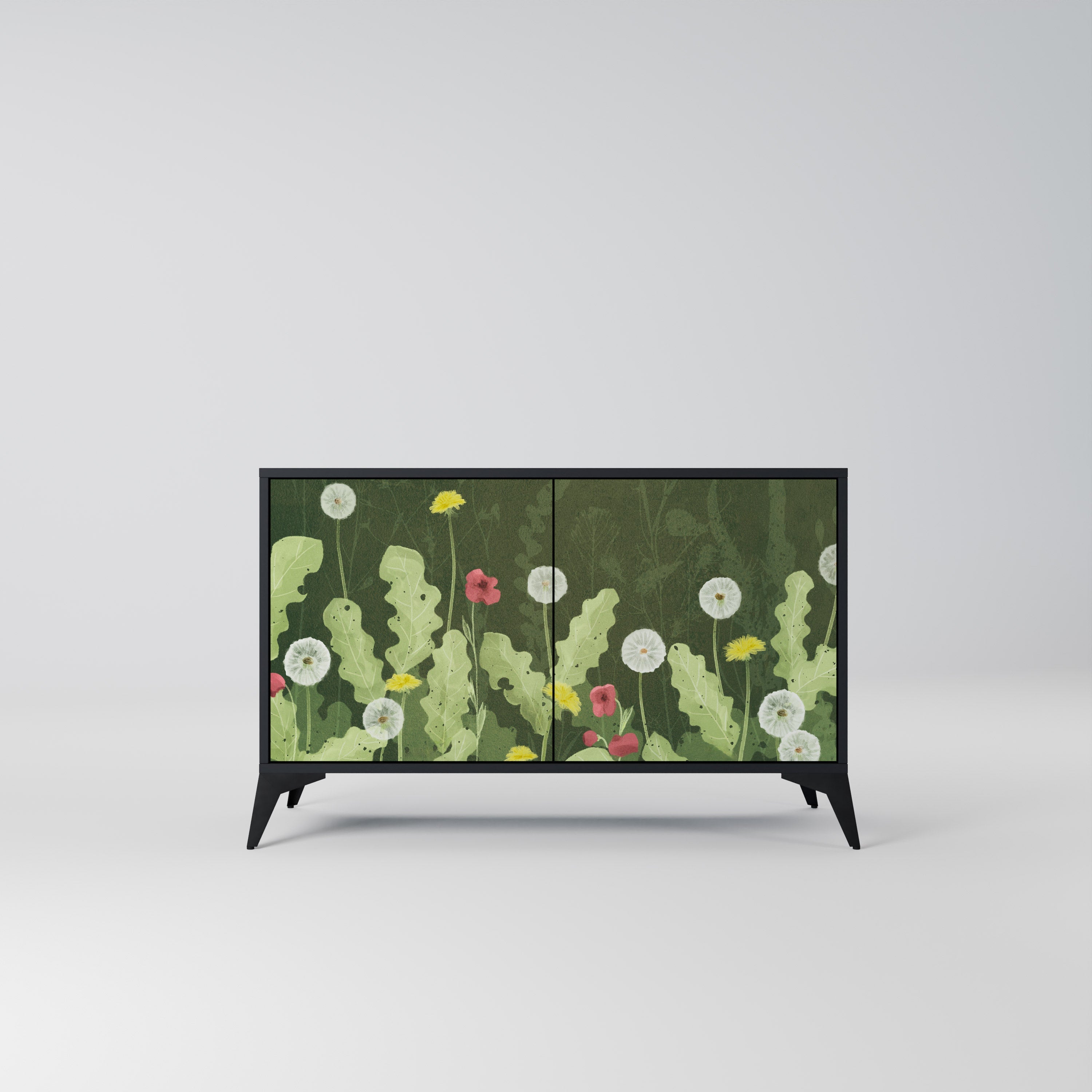 DANDELION AMUSE 2-Door Sideboard in Black Finish