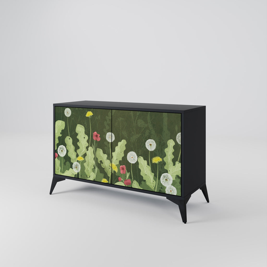 DANDELION AMUSE 2-Door Sideboard in Black Finish