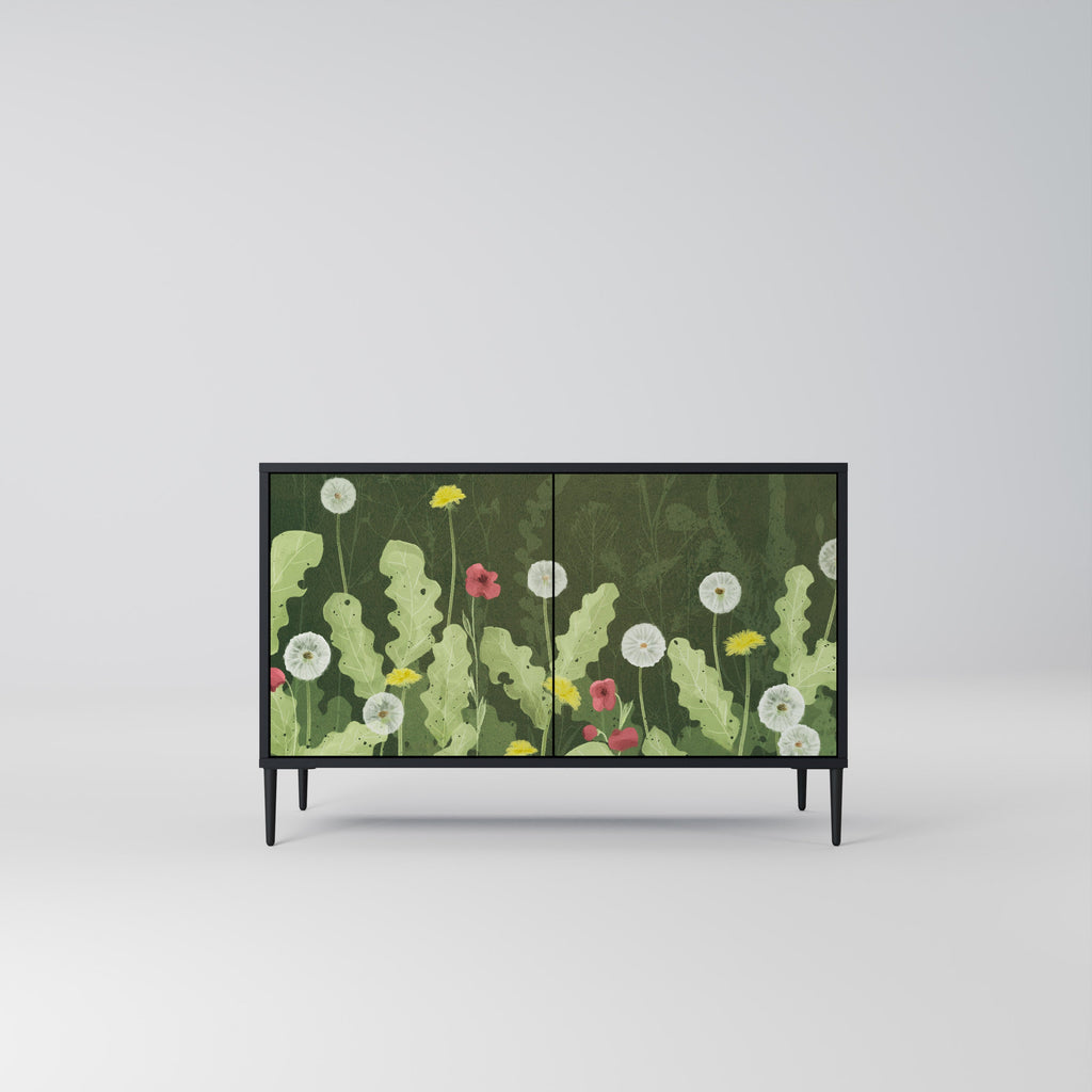 DANDELION AMUSE 2-Door Sideboard in Black Finish