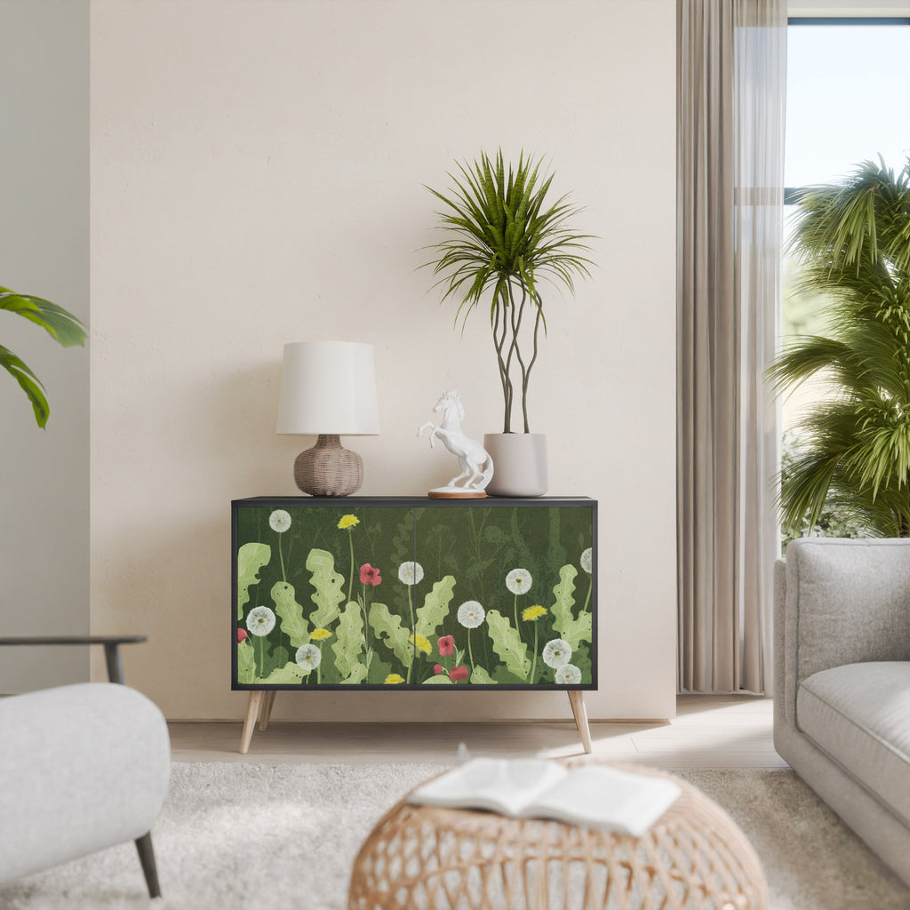 DANDELION AMUSE 2-Door Sideboard in Black Finish