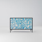 BLOOMY MORNING 2-Door Sideboard in Black Finish