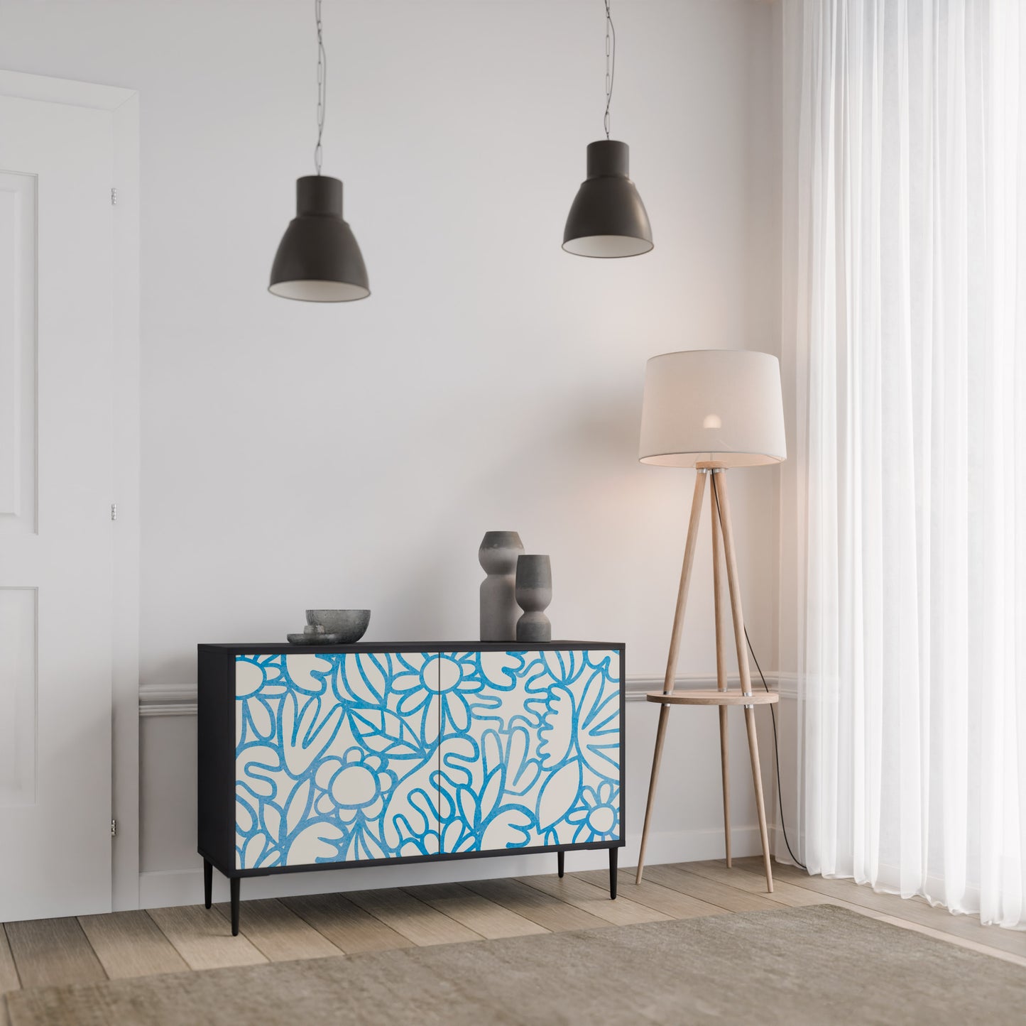 BLOOMY MORNING 2-türiges Sideboard